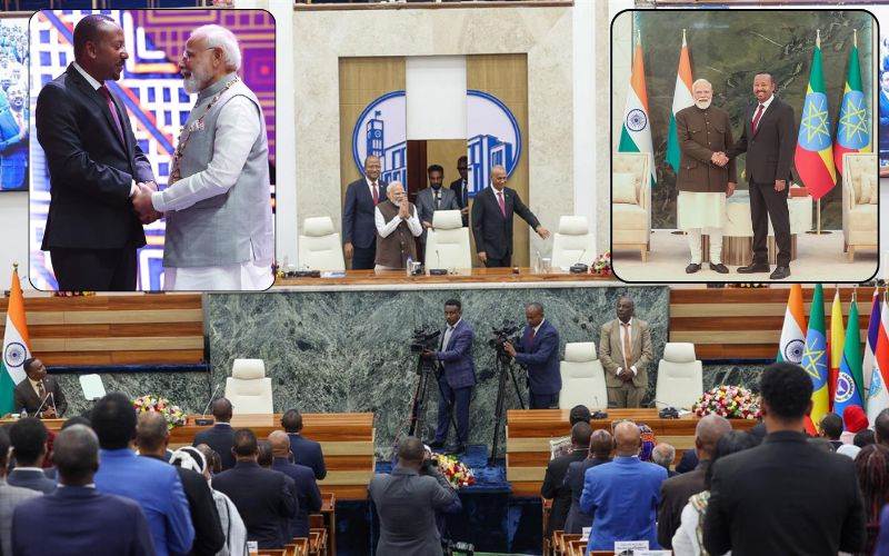  پی ایم مودی کوایتھوپیا کے اعلیٰ ترین شہری اعزاز سے نوازا گیا 